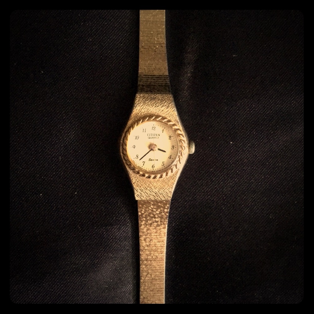 💙Ladies Vintage Citizen Quartz Sevin Gold Tone Watch